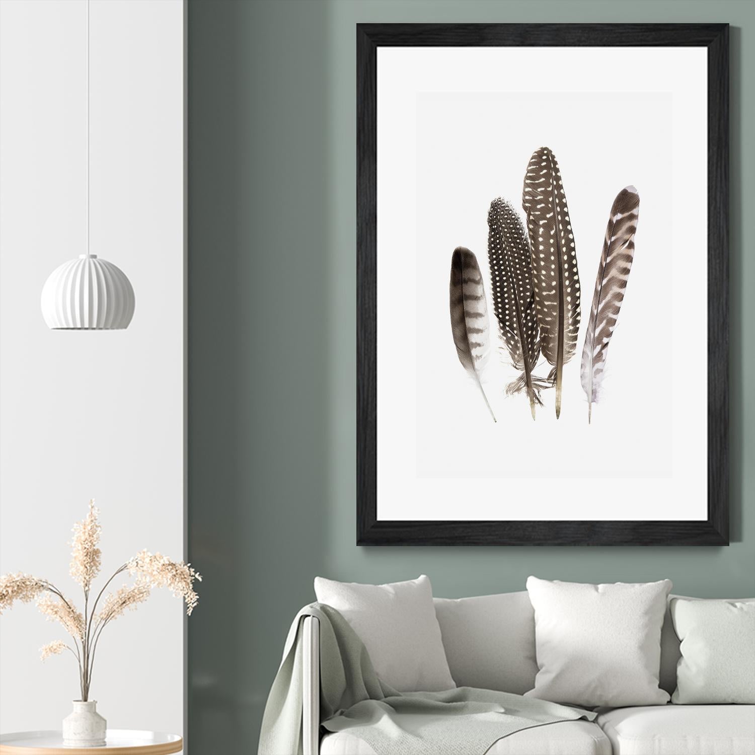 Feathers II by PI Studio on GIANT ART - brown animals