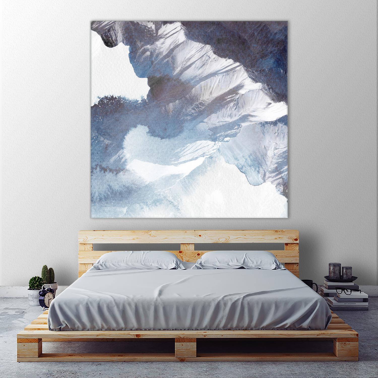 Blue Canyon by PI Studio on GIANT ART - white abstract