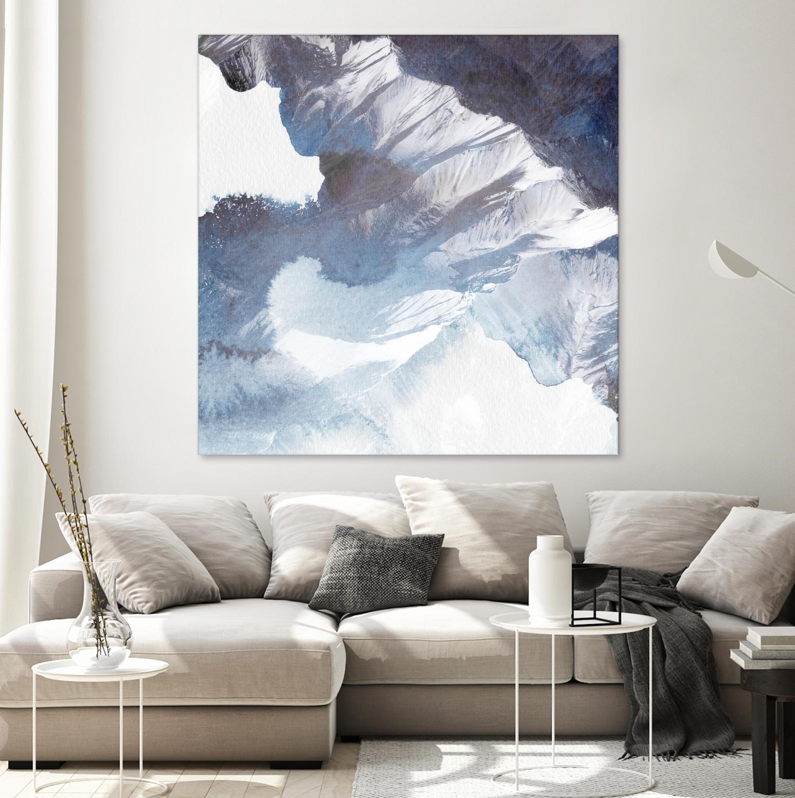 Blue Canyon by PI Studio on GIANT ART - white abstract