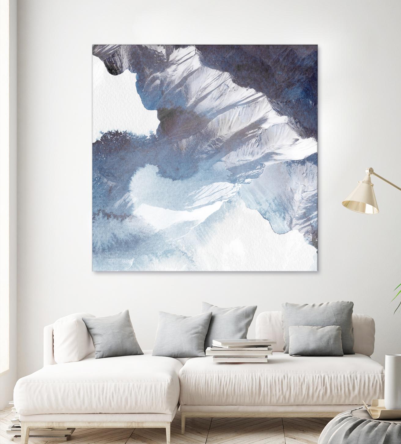 Blue Canyon by PI Studio on GIANT ART - white abstract