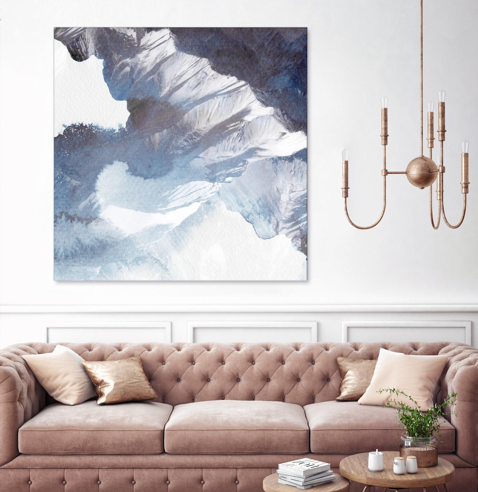 Blue Canyon by PI Studio on GIANT ART - white abstract