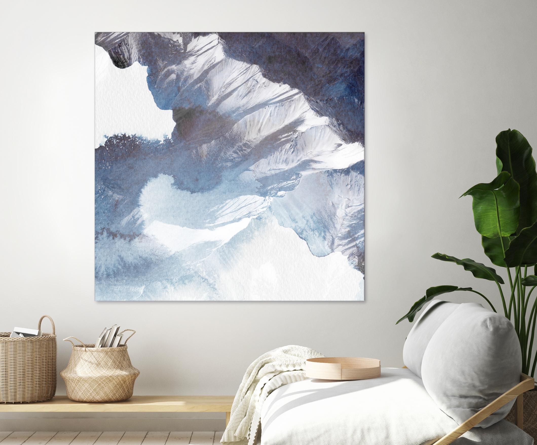 Blue Canyon by PI Studio on GIANT ART - white abstract