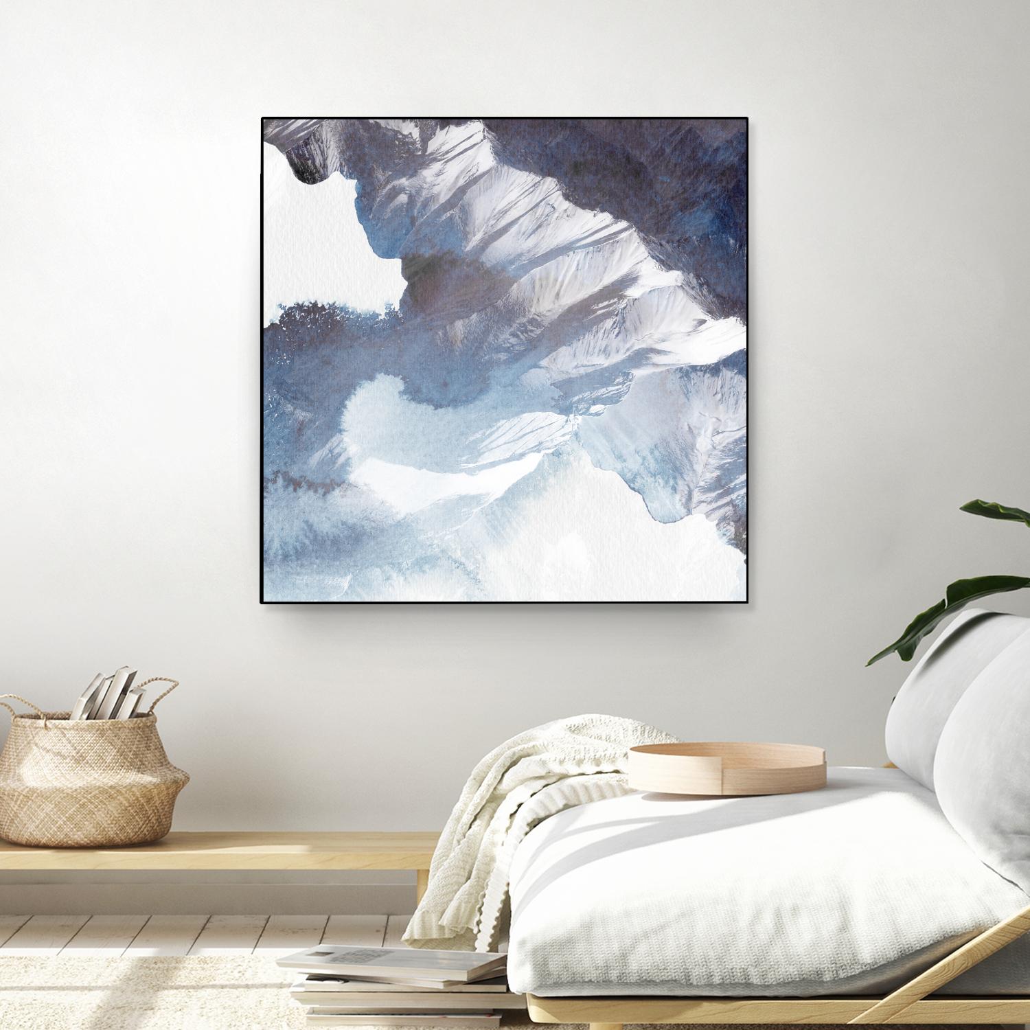Blue Canyon by PI Studio on GIANT ART - white abstract