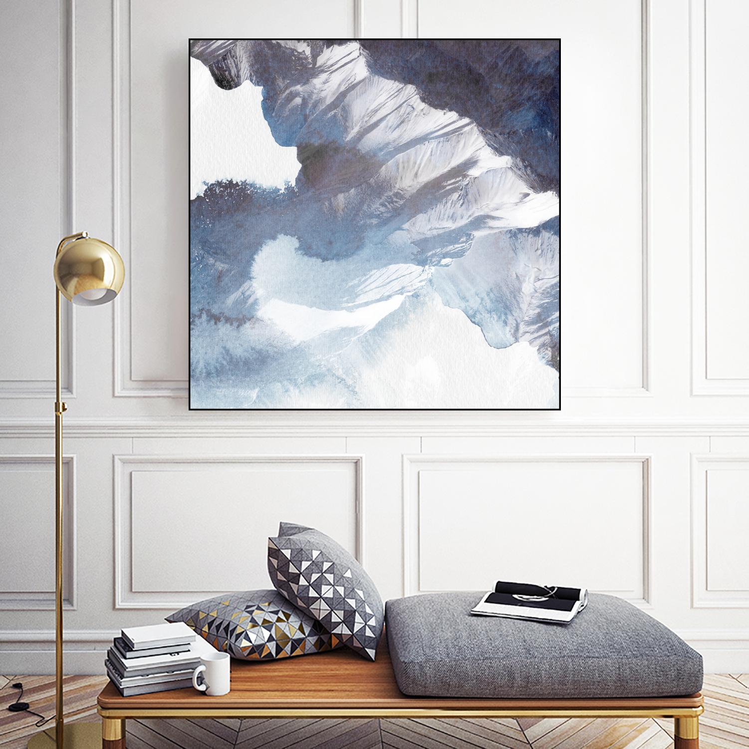 Blue Canyon by PI Studio on GIANT ART - white abstract