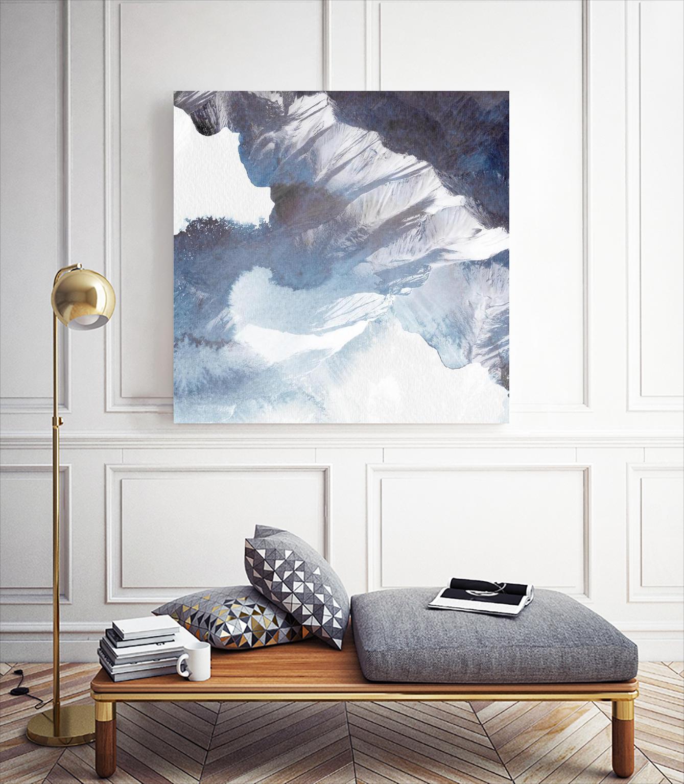 Blue Canyon by PI Studio on GIANT ART - white abstract