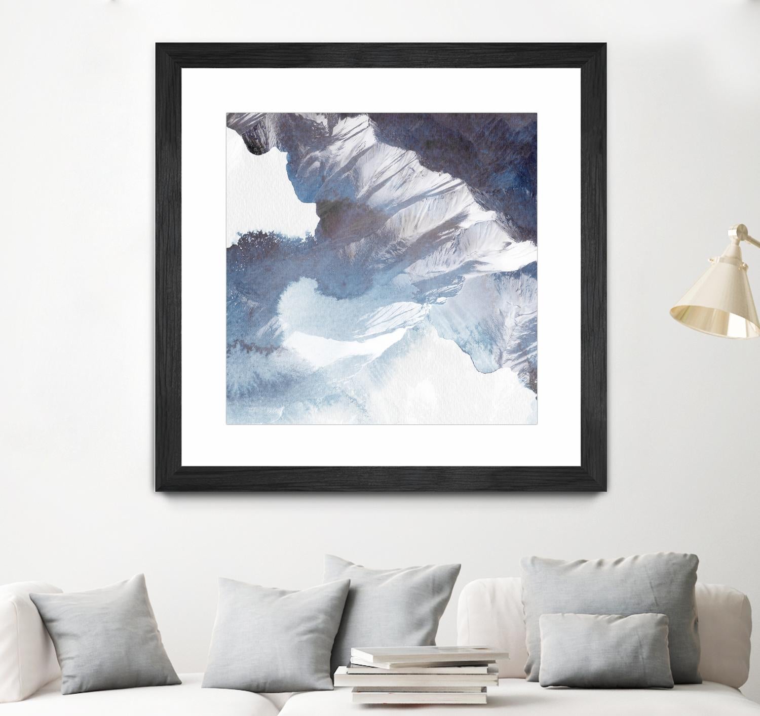 Blue Canyon by PI Studio on GIANT ART - white abstract