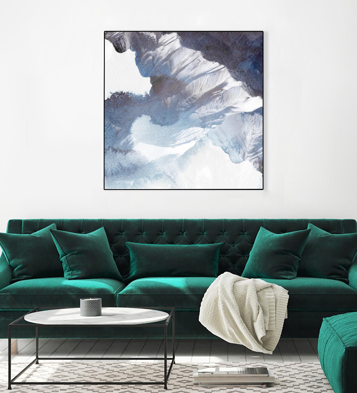 Blue Canyon by PI Studio on GIANT ART - white abstract