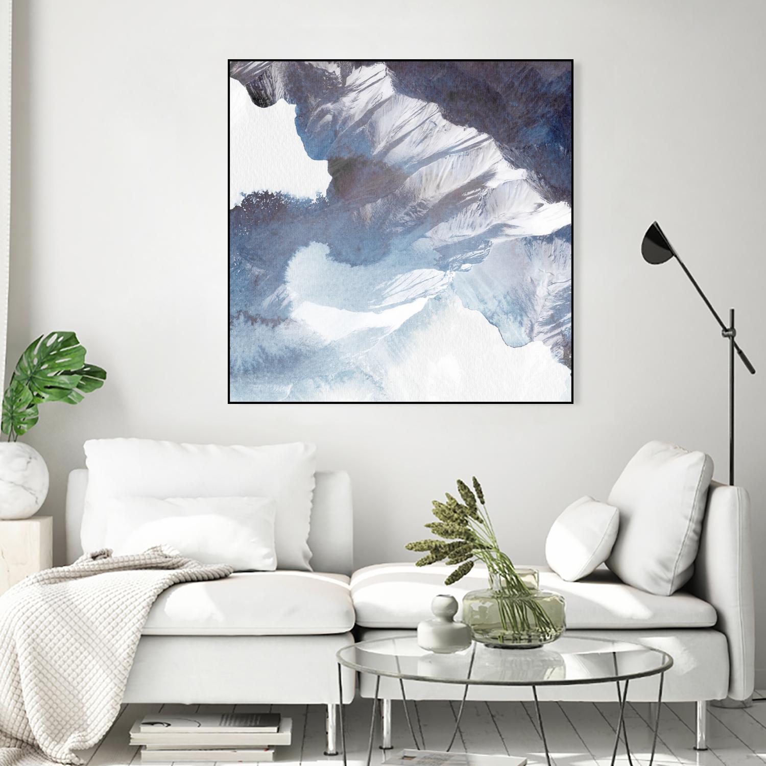 Blue Canyon by PI Studio on GIANT ART - white abstract