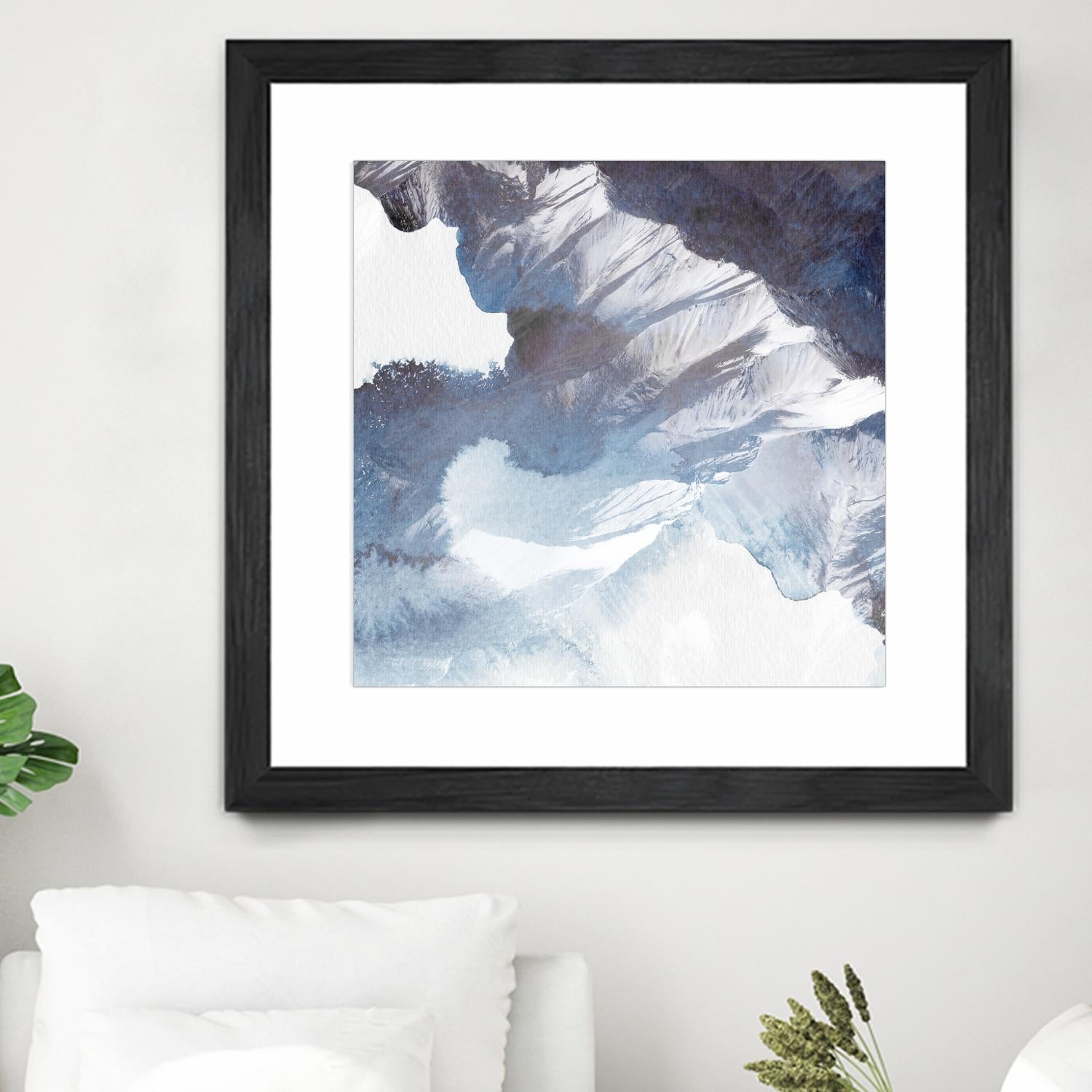 Blue Canyon by PI Studio on GIANT ART - white abstract