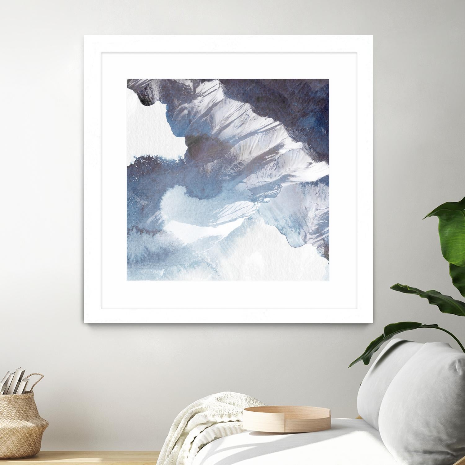 Blue Canyon by PI Studio on GIANT ART - white abstract