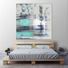 Blue Swim II by PI Studio on GIANT ART - grey abstract