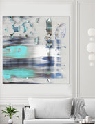Blue Swim II by PI Studio on GIANT ART - grey abstract
