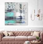 Blue Swim II by PI Studio on GIANT ART - grey abstract