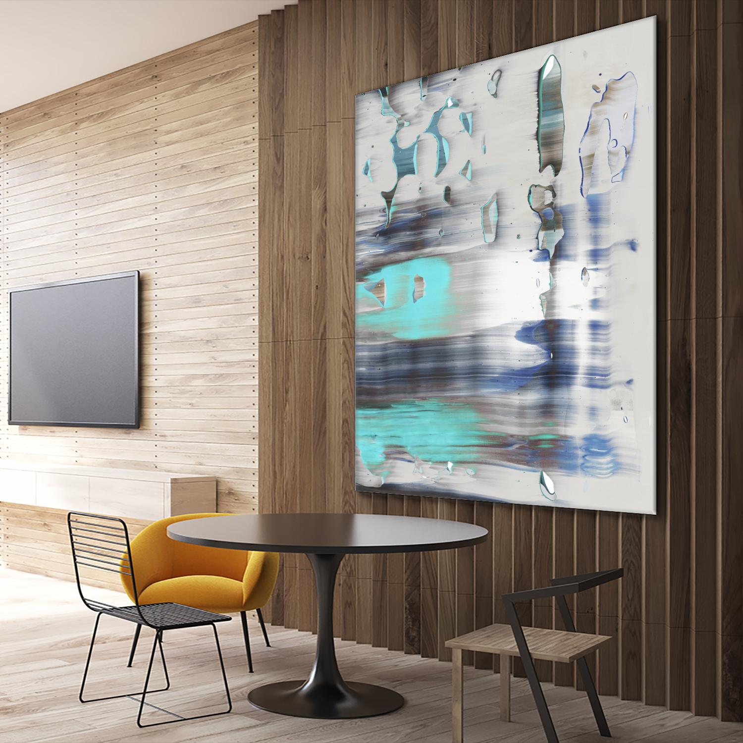 Blue Swim II by PI Studio on GIANT ART - grey abstract