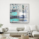 Blue Swim II by PI Studio on GIANT ART - grey abstract
