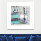 Blue Swim II by PI Studio on GIANT ART - grey abstract