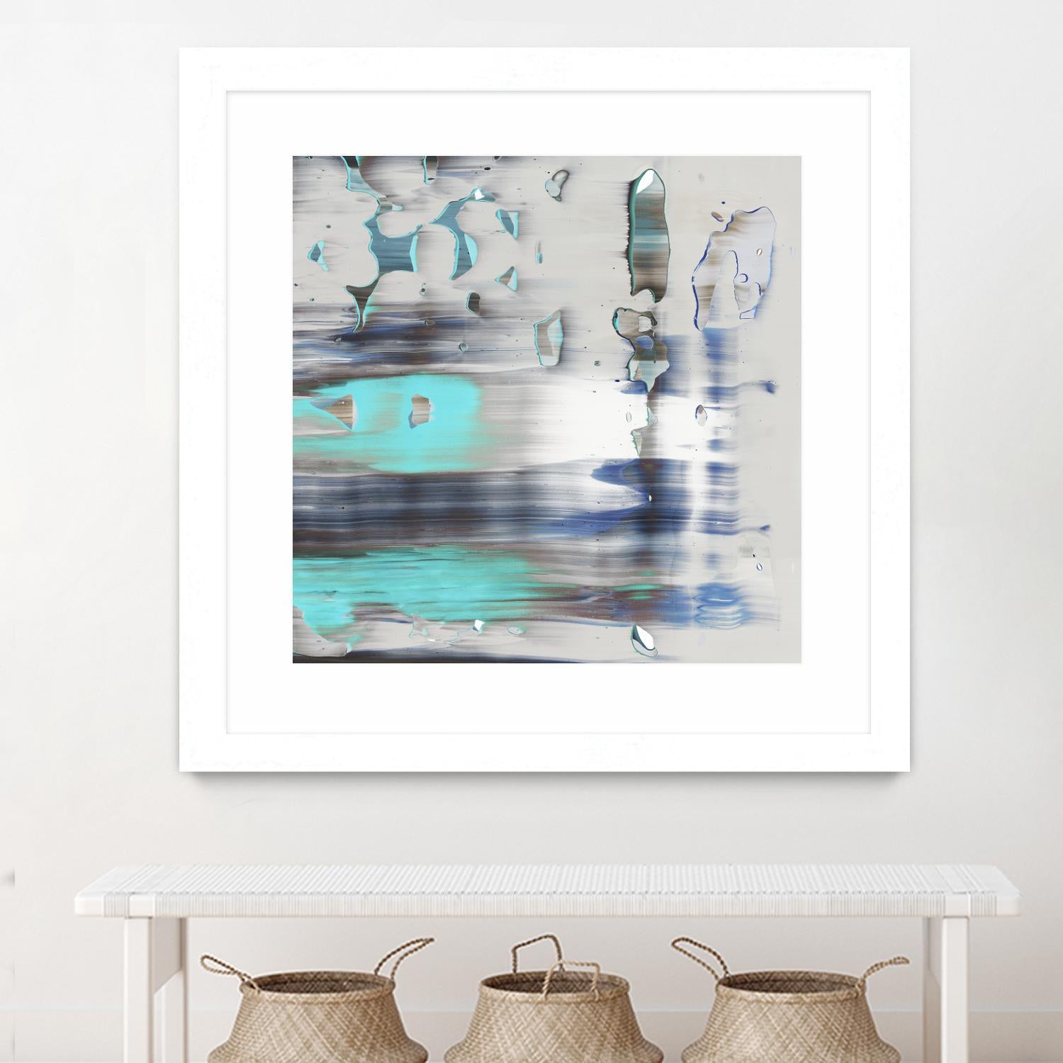 Blue Swim II by PI Studio on GIANT ART - grey abstract