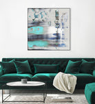 Blue Swim II by PI Studio on GIANT ART - grey abstract
