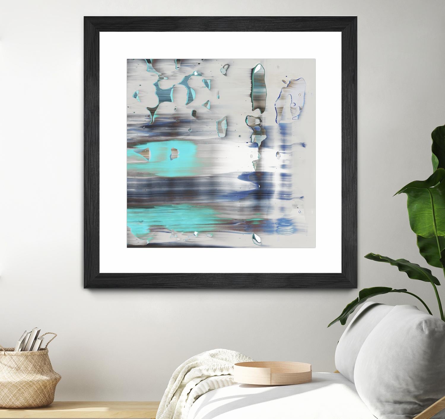 Blue Swim II by PI Studio on GIANT ART - grey abstract