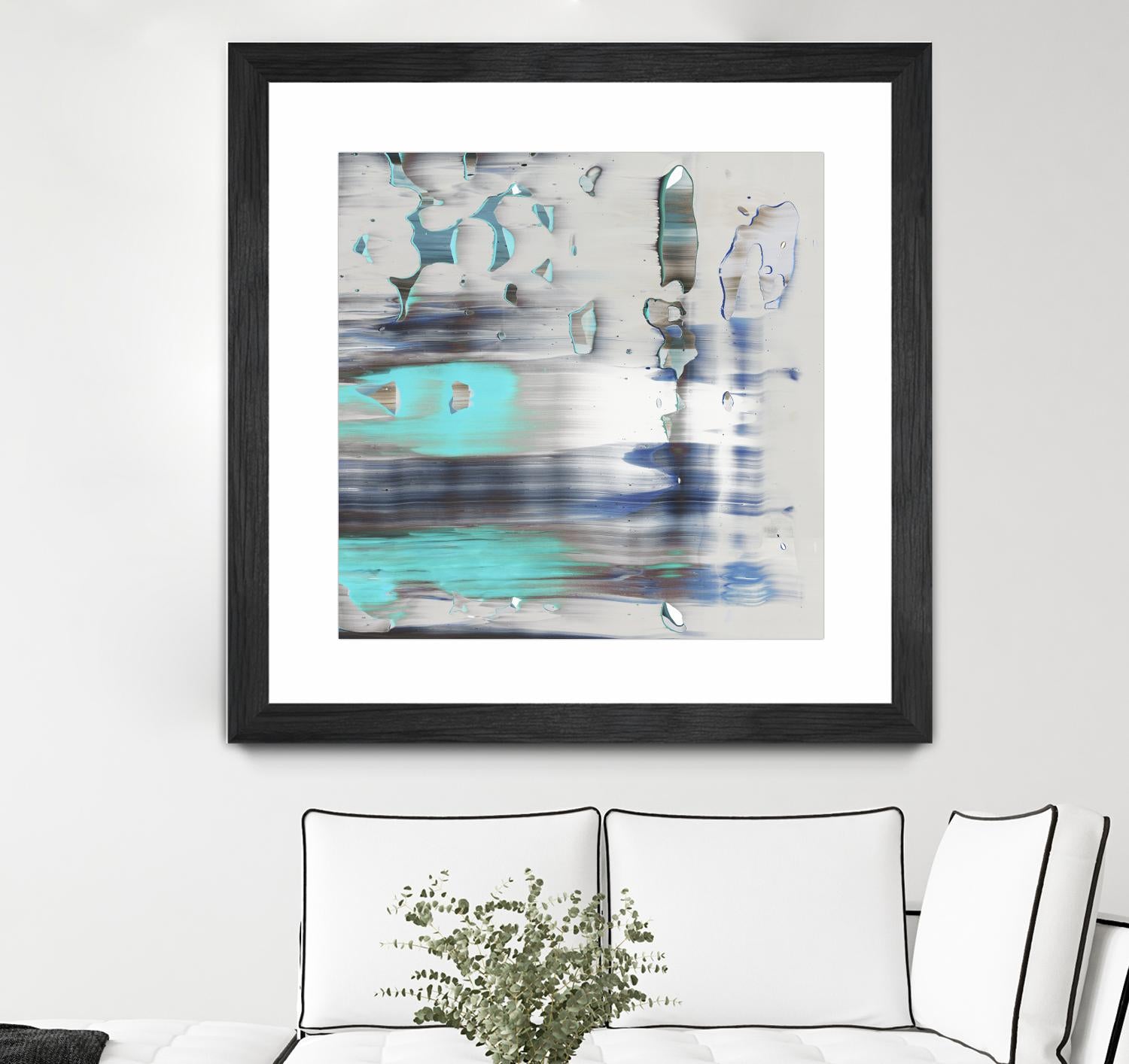 Blue Swim II by PI Studio on GIANT ART - grey abstract