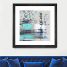Blue Swim II by PI Studio on GIANT ART - grey abstract