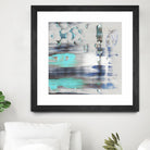 Blue Swim II by PI Studio on GIANT ART - grey abstract