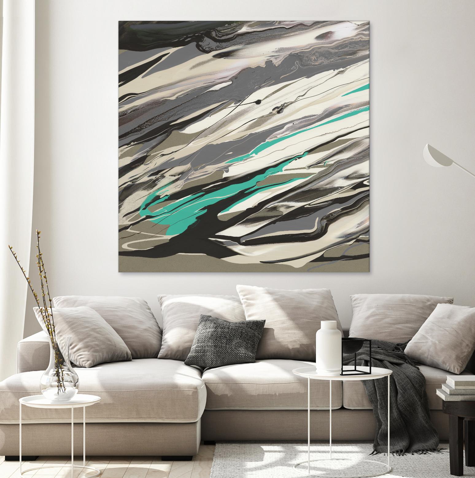 Marble Dust I by PI Studio on GIANT ART - grey abstract