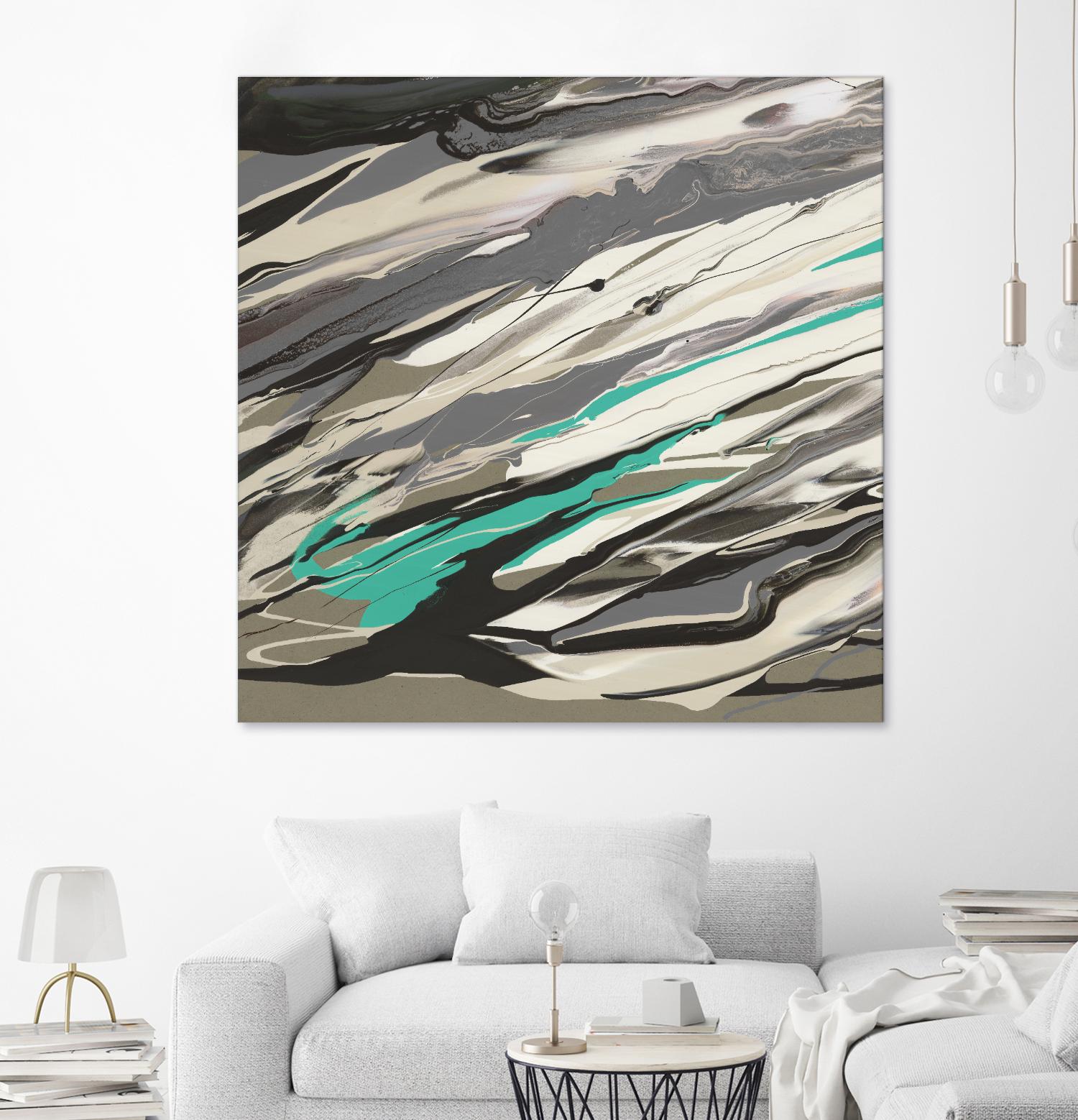 Marble Dust I by PI Studio on GIANT ART - grey abstract