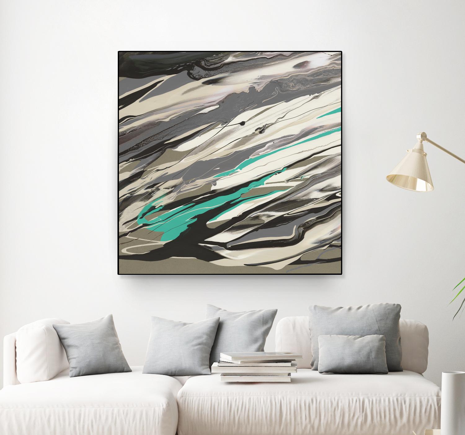 Marble Dust I by PI Studio on GIANT ART - grey abstract