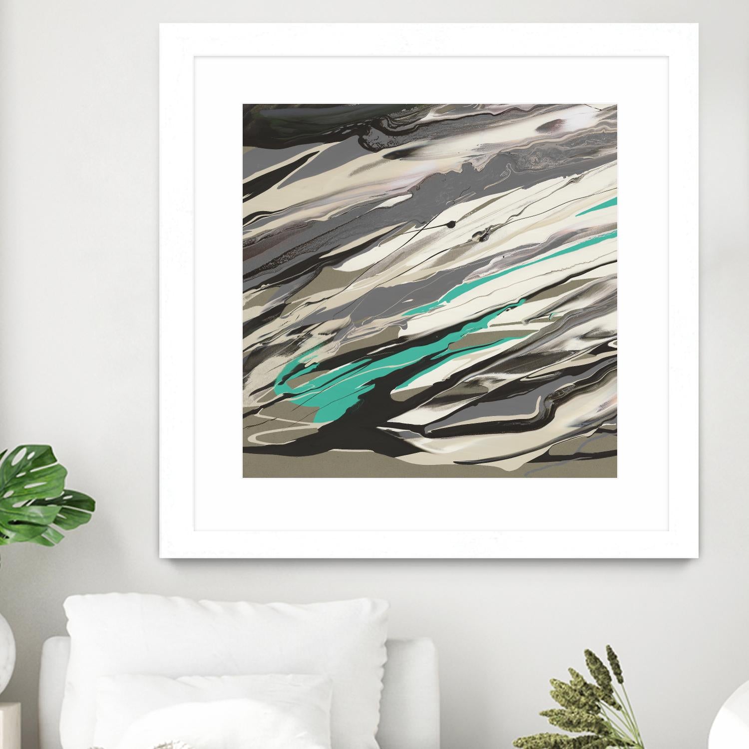 Marble Dust I by PI Studio on GIANT ART - grey abstract