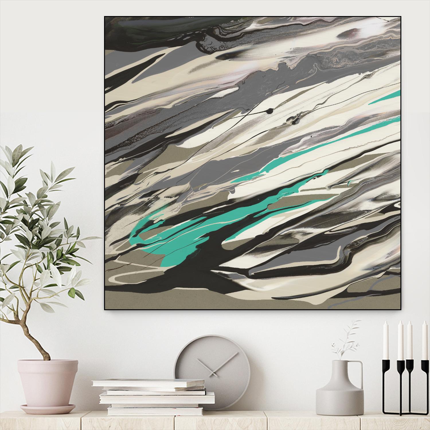 Marble Dust I by PI Studio on GIANT ART - grey abstract