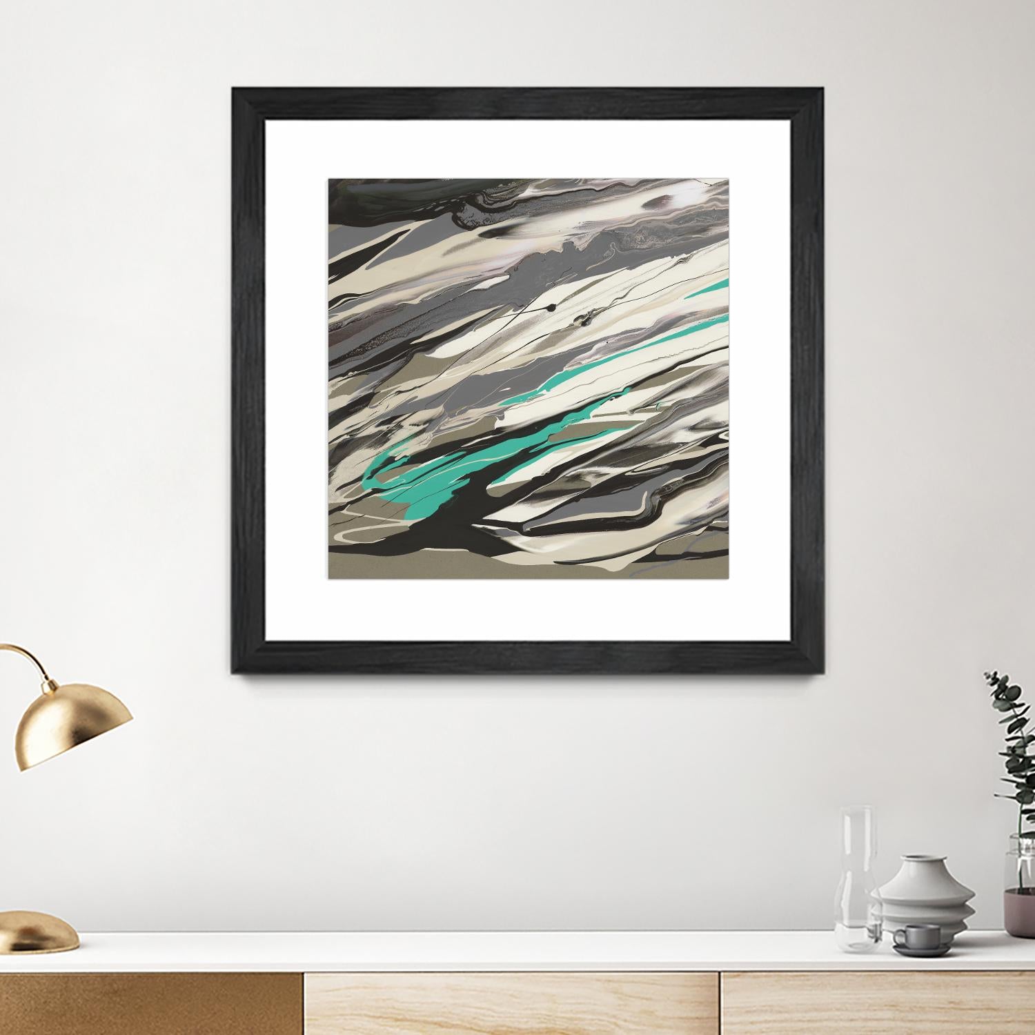 Marble Dust I by PI Studio on GIANT ART - grey abstract