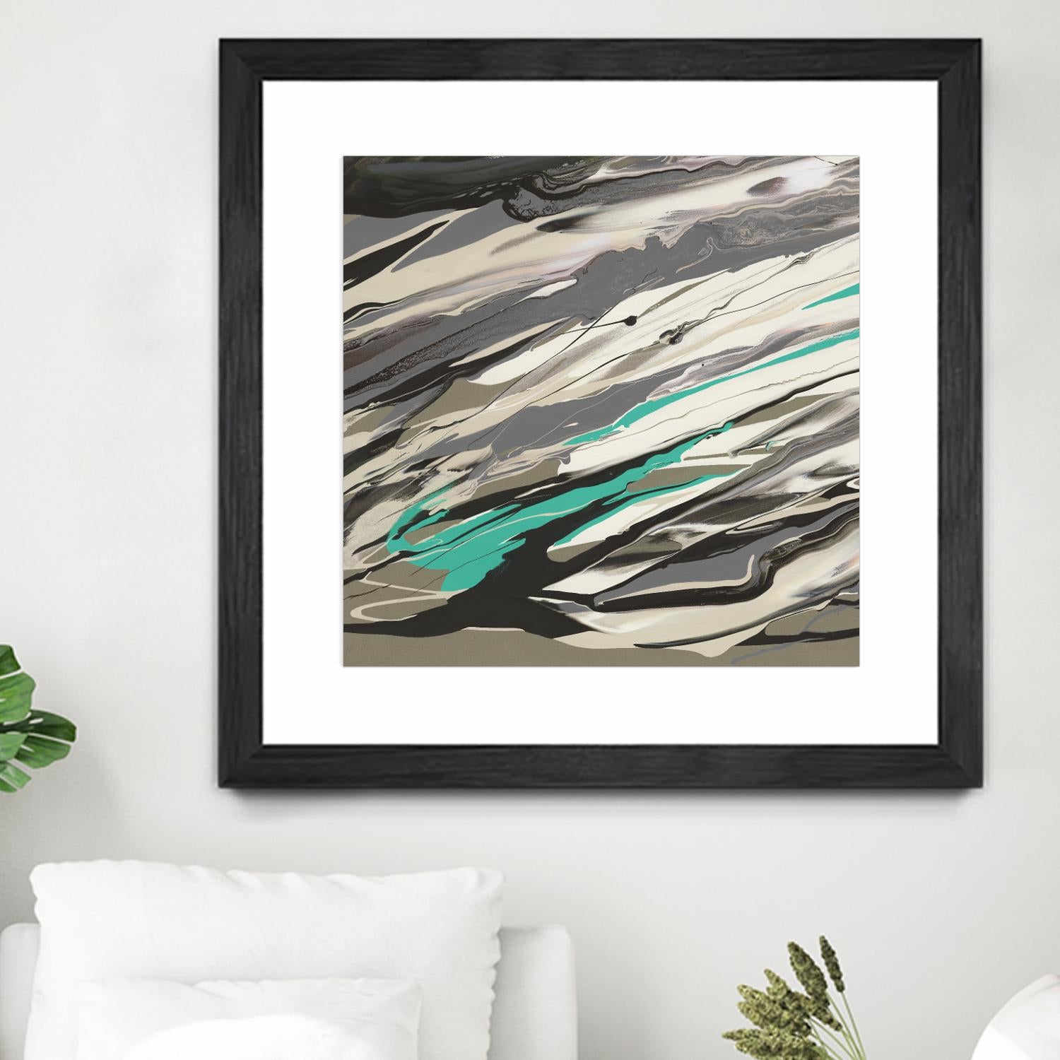 Marble Dust I by PI Studio on GIANT ART - grey abstract