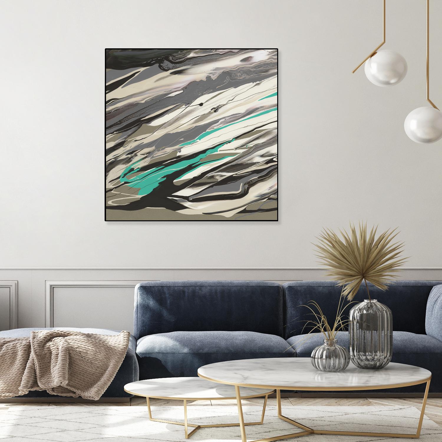 Marble Dust I by PI Studio on GIANT ART - grey abstract