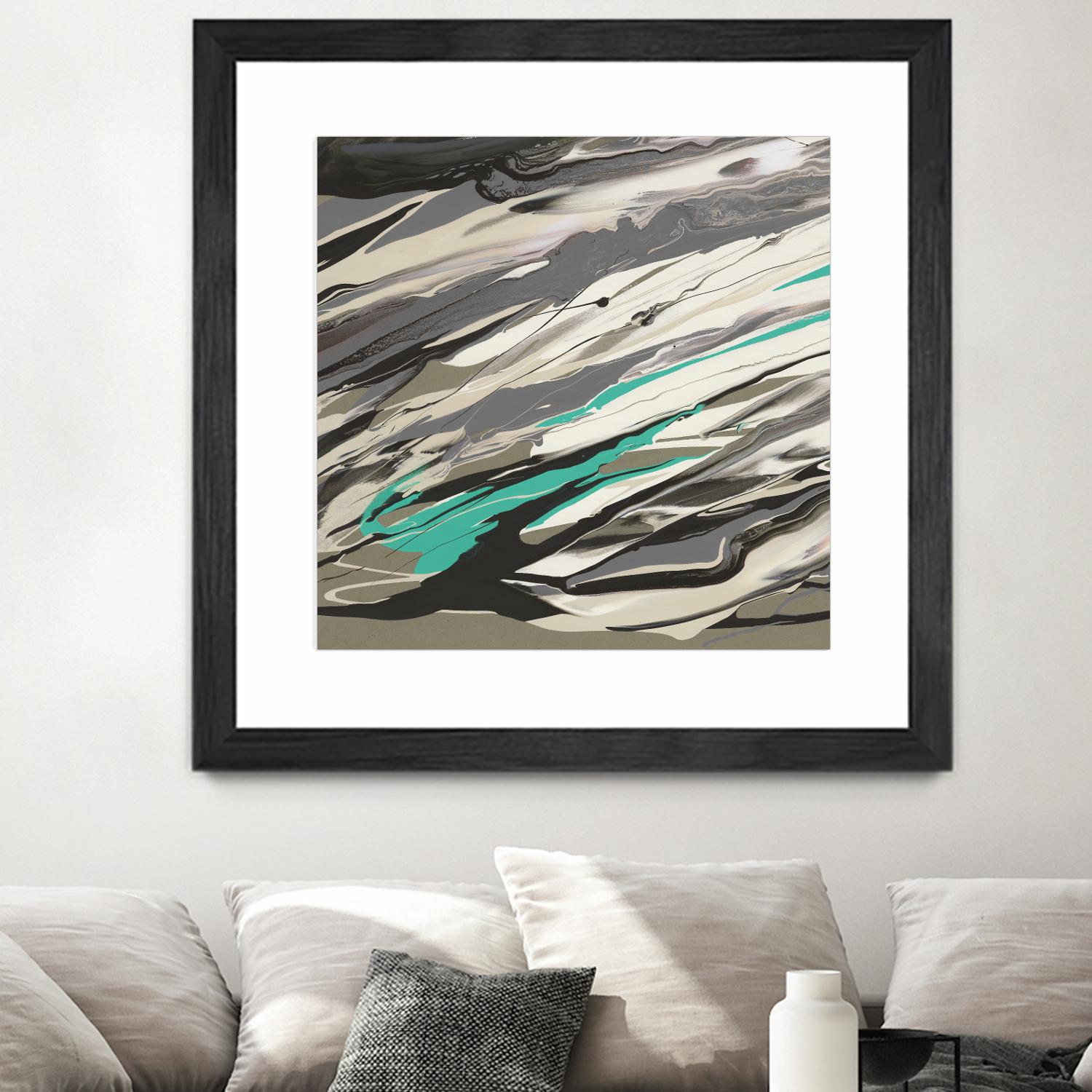 Marble Dust I by PI Studio on GIANT ART - grey abstract