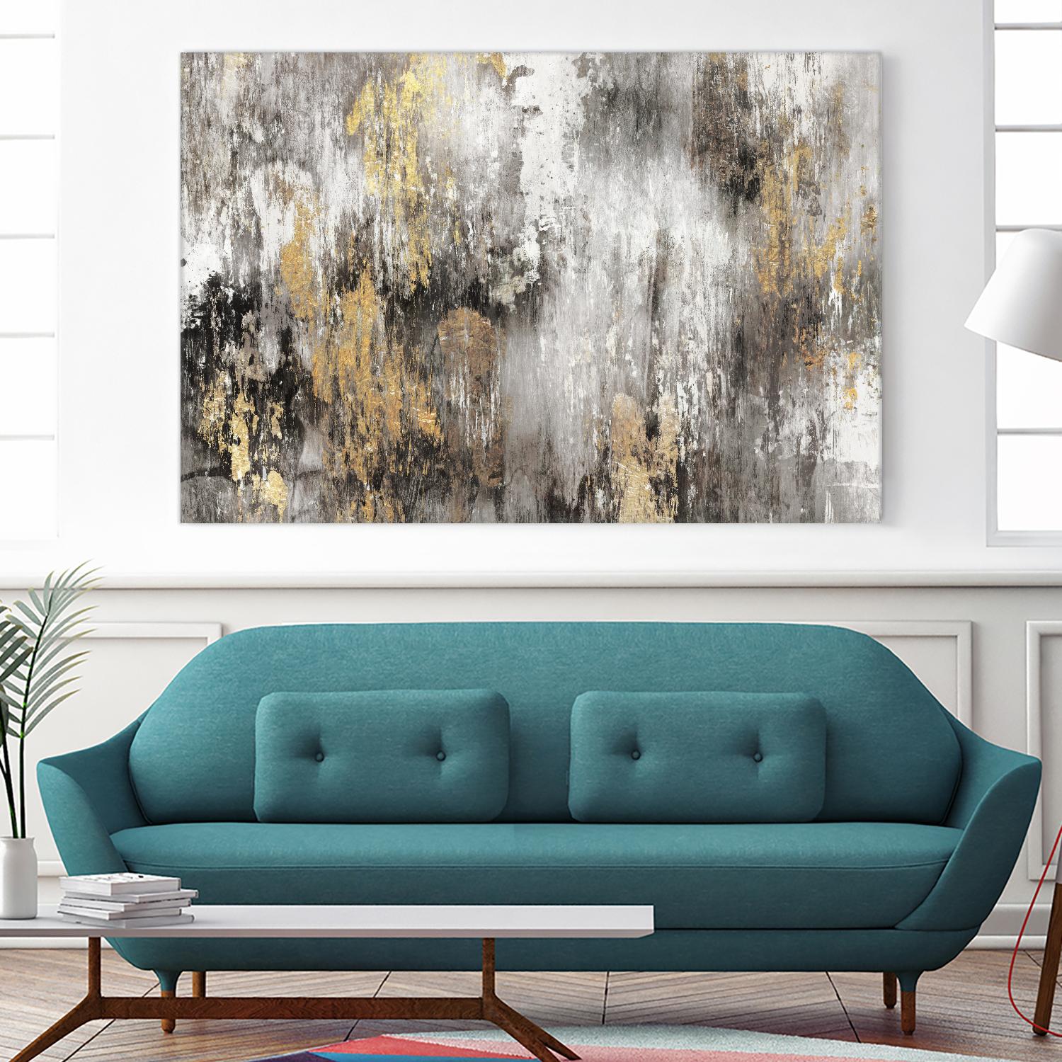 Gold Ikat by PI Studio on GIANT ART - gold abstract