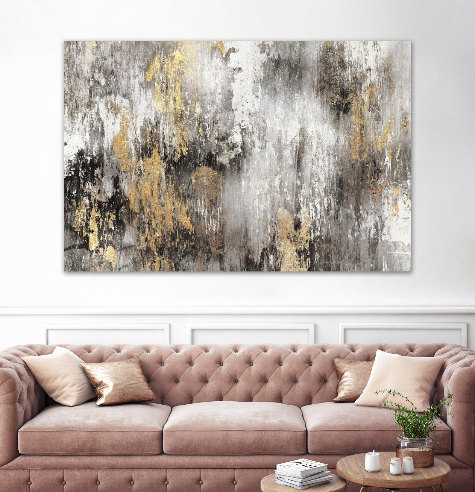 Gold Ikat by PI Studio on GIANT ART - gold abstract