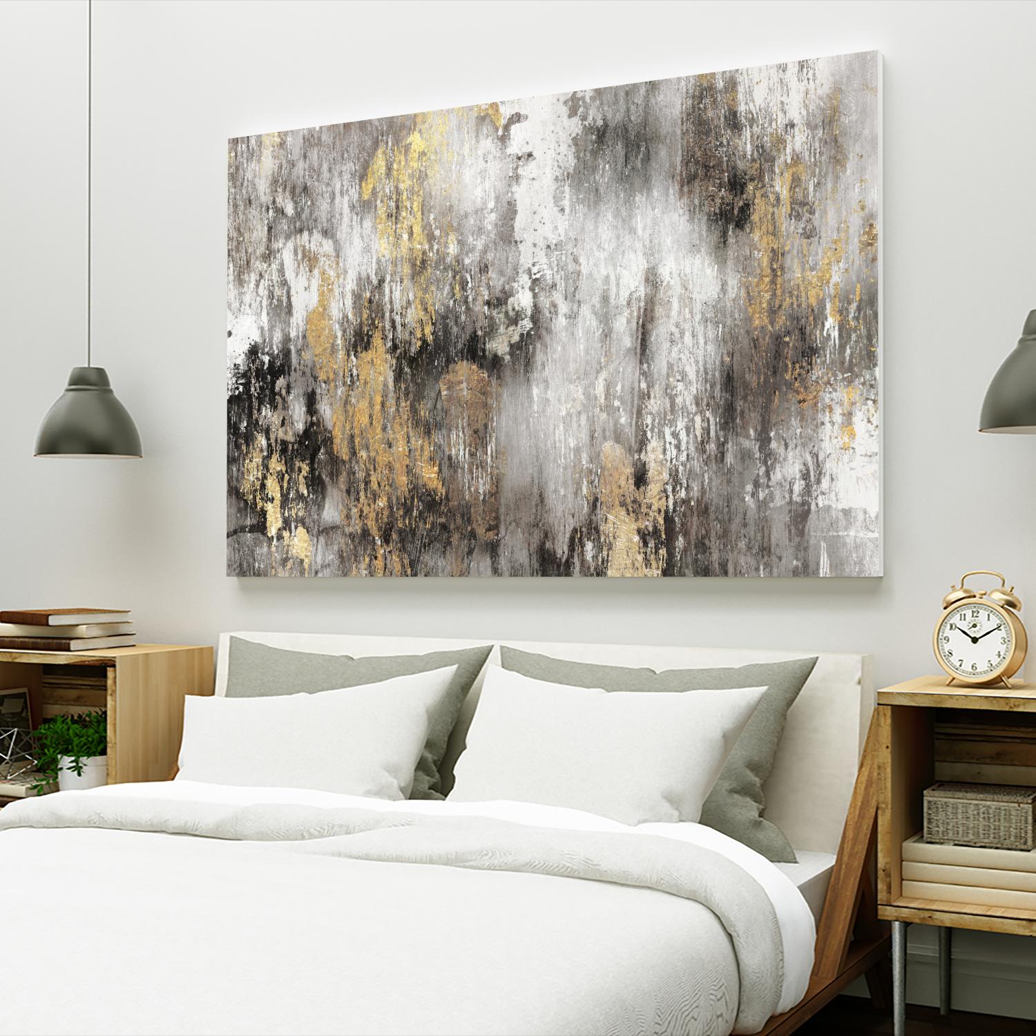 Gold Ikat by PI Studio on GIANT ART - gold abstract