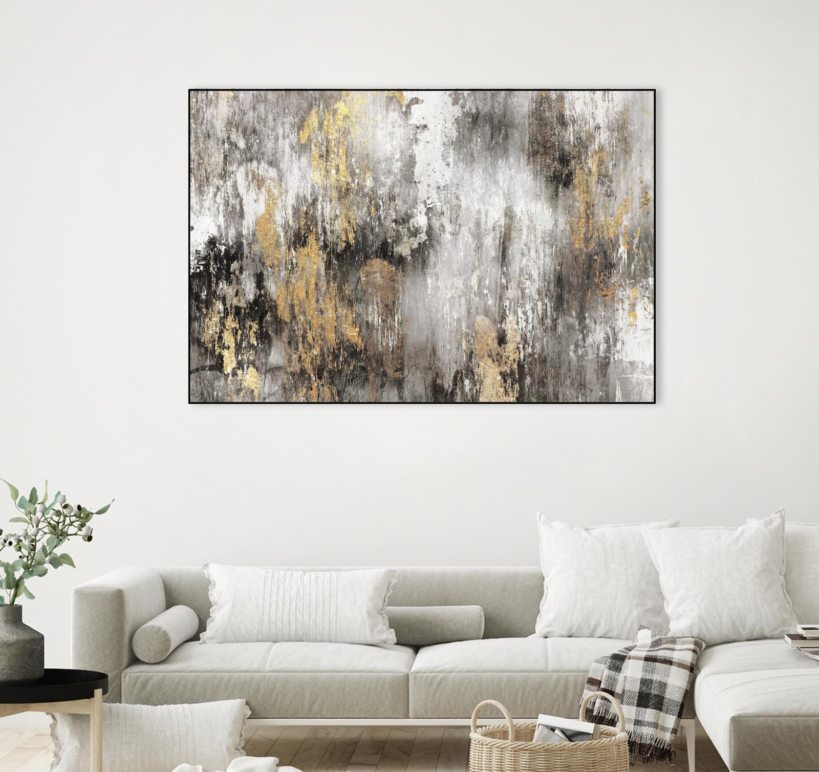 Gold Ikat by PI Studio on GIANT ART - gold abstract