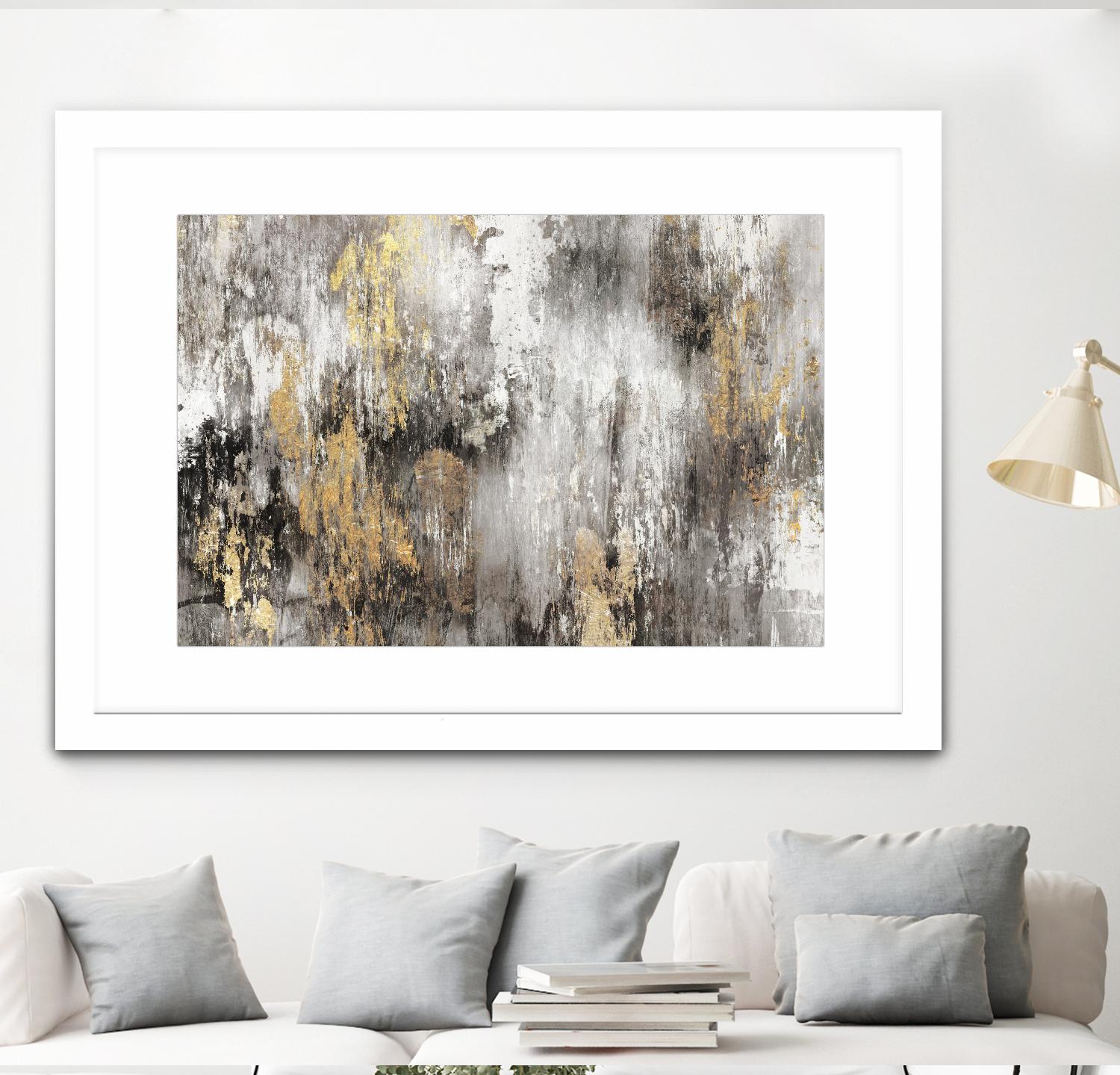 Gold Ikat by PI Studio on GIANT ART - gold abstract