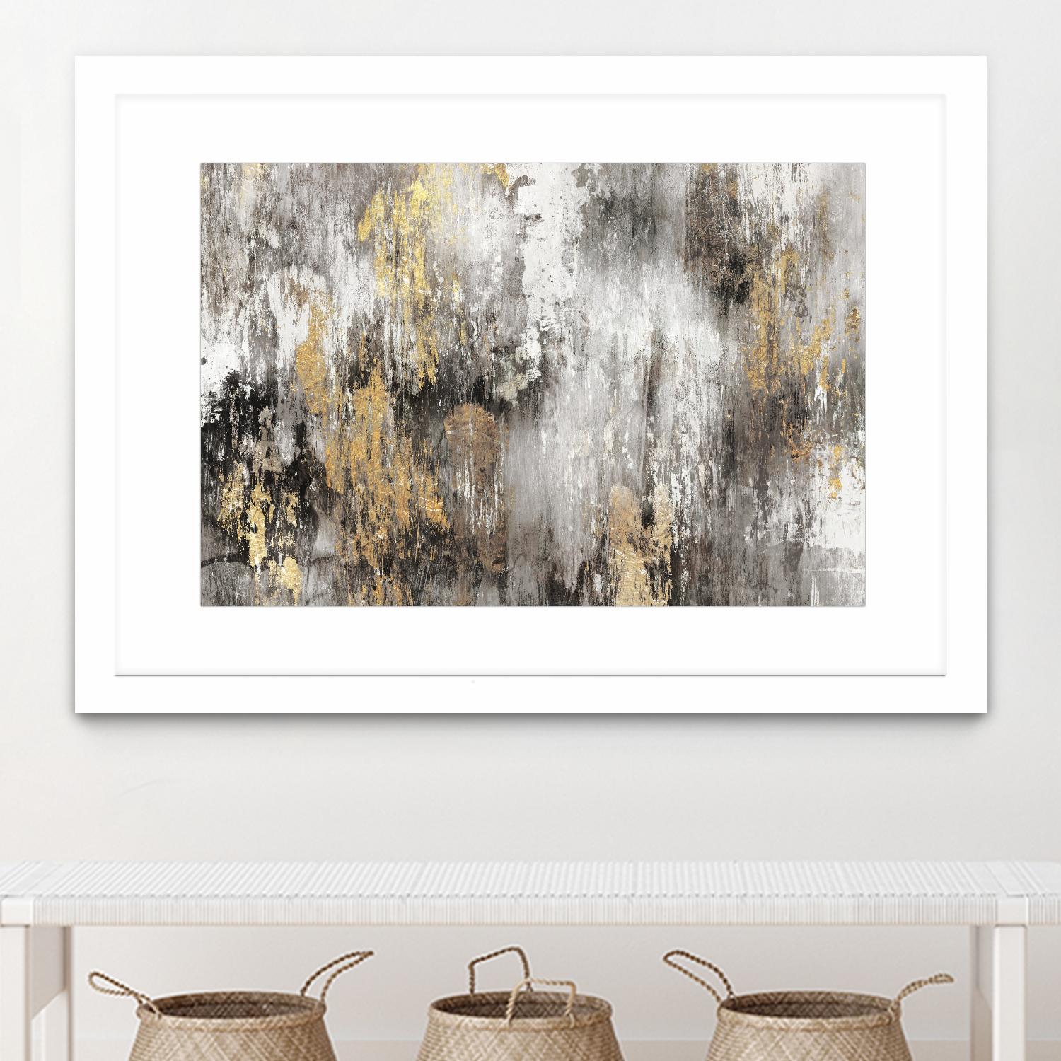 Gold Ikat by PI Studio on GIANT ART - gold abstract
