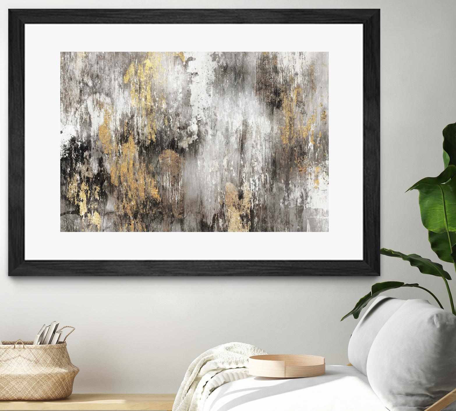 Gold Ikat by PI Studio on GIANT ART - gold abstract