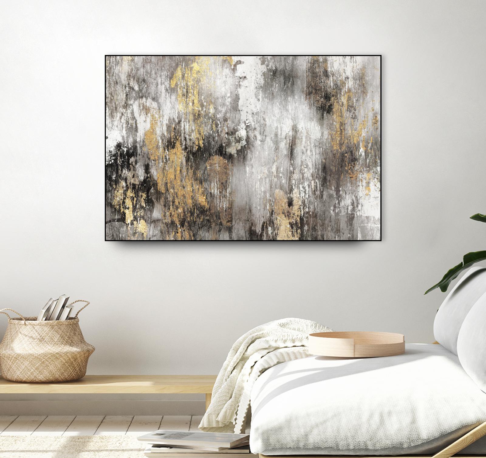 Gold Ikat by PI Studio on GIANT ART - gold abstract