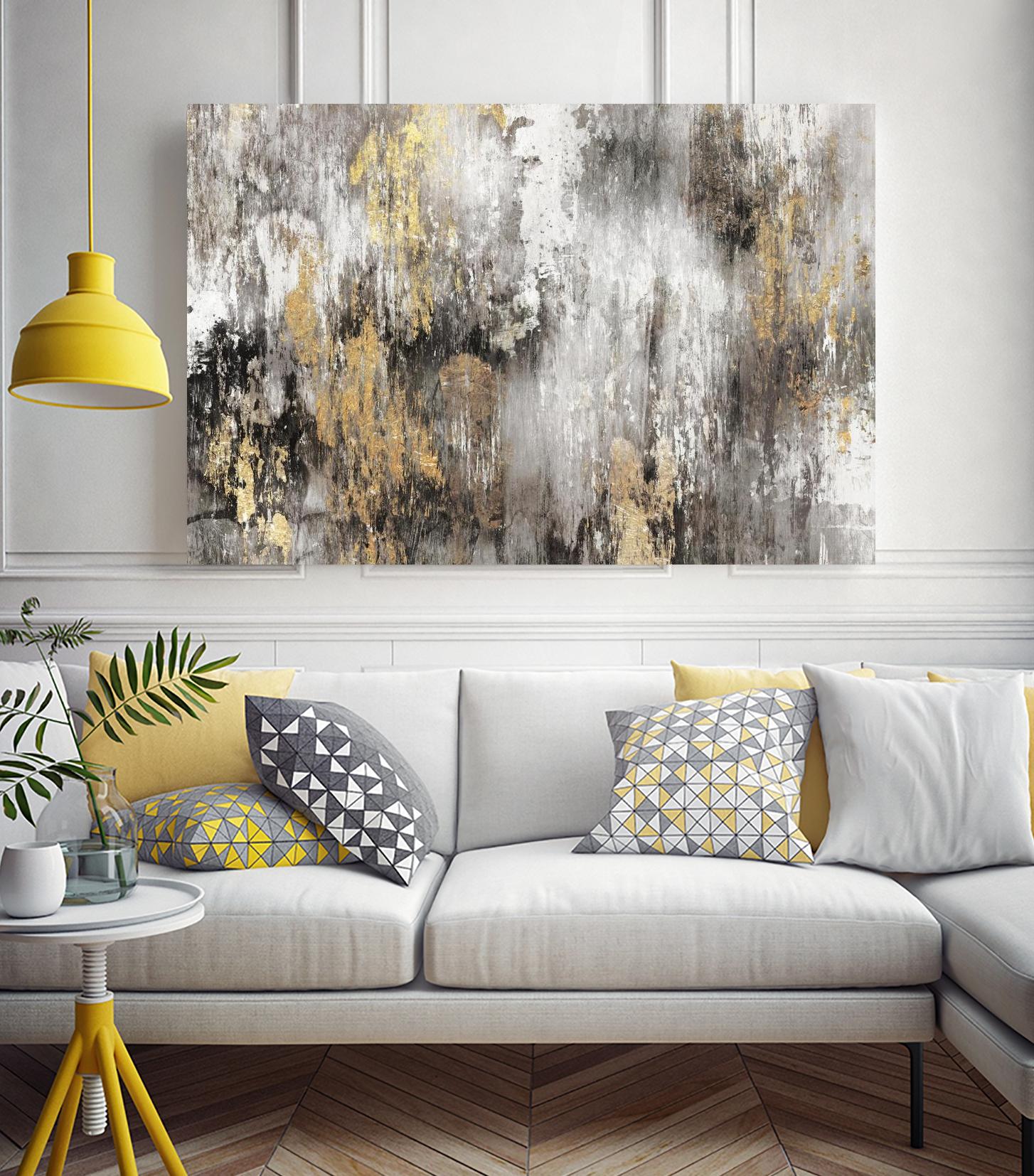Gold Ikat by PI Studio on GIANT ART - gold abstract