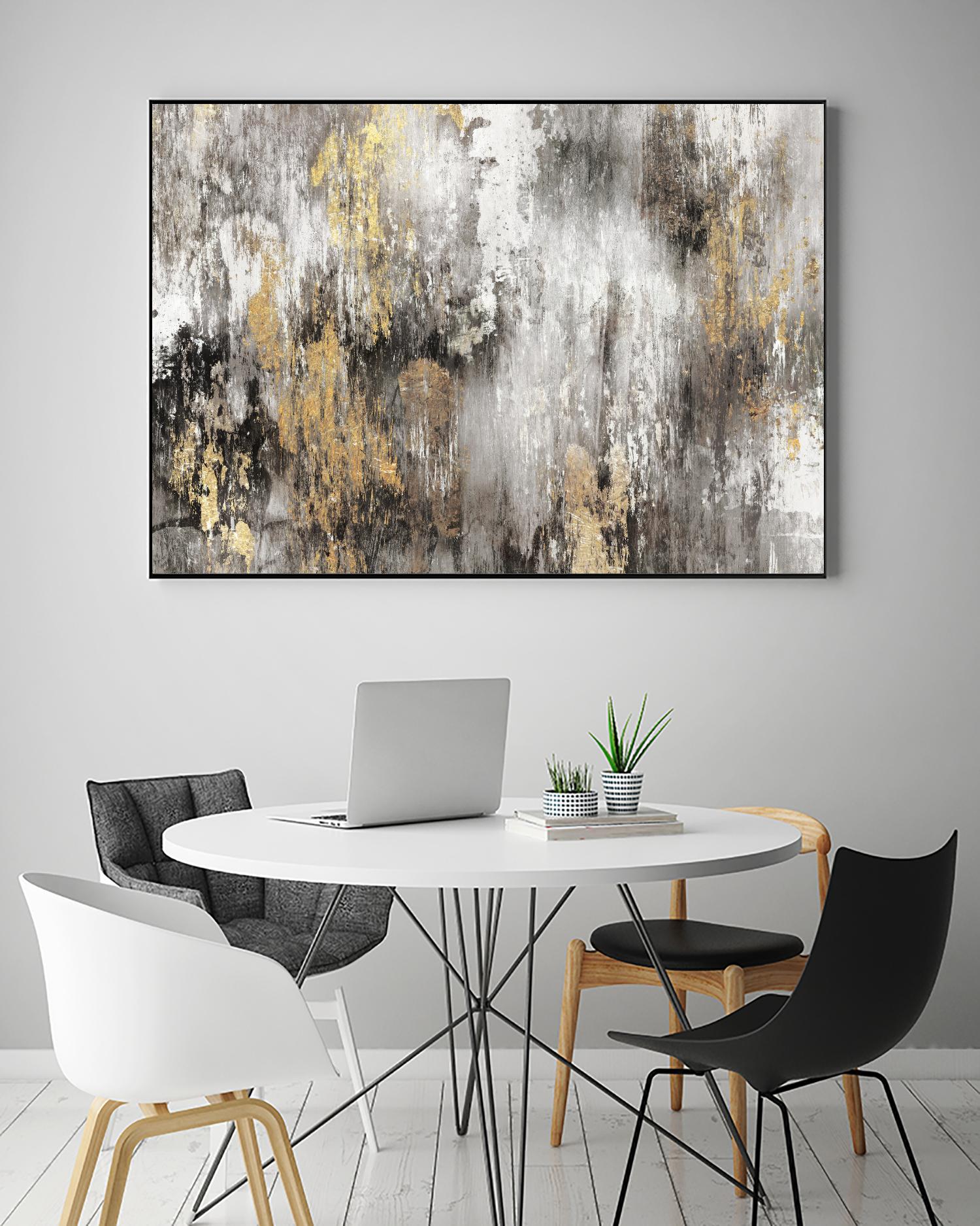 Gold Ikat by PI Studio on GIANT ART - gold abstract