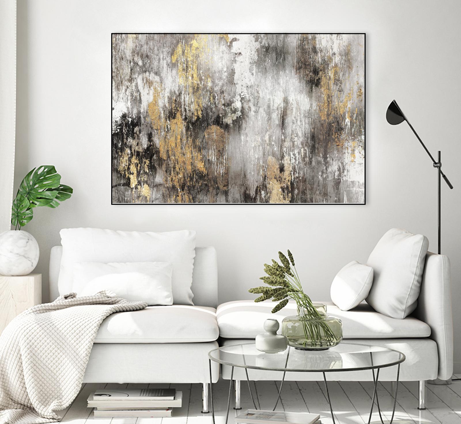 Gold Ikat by PI Studio on GIANT ART - gold abstract