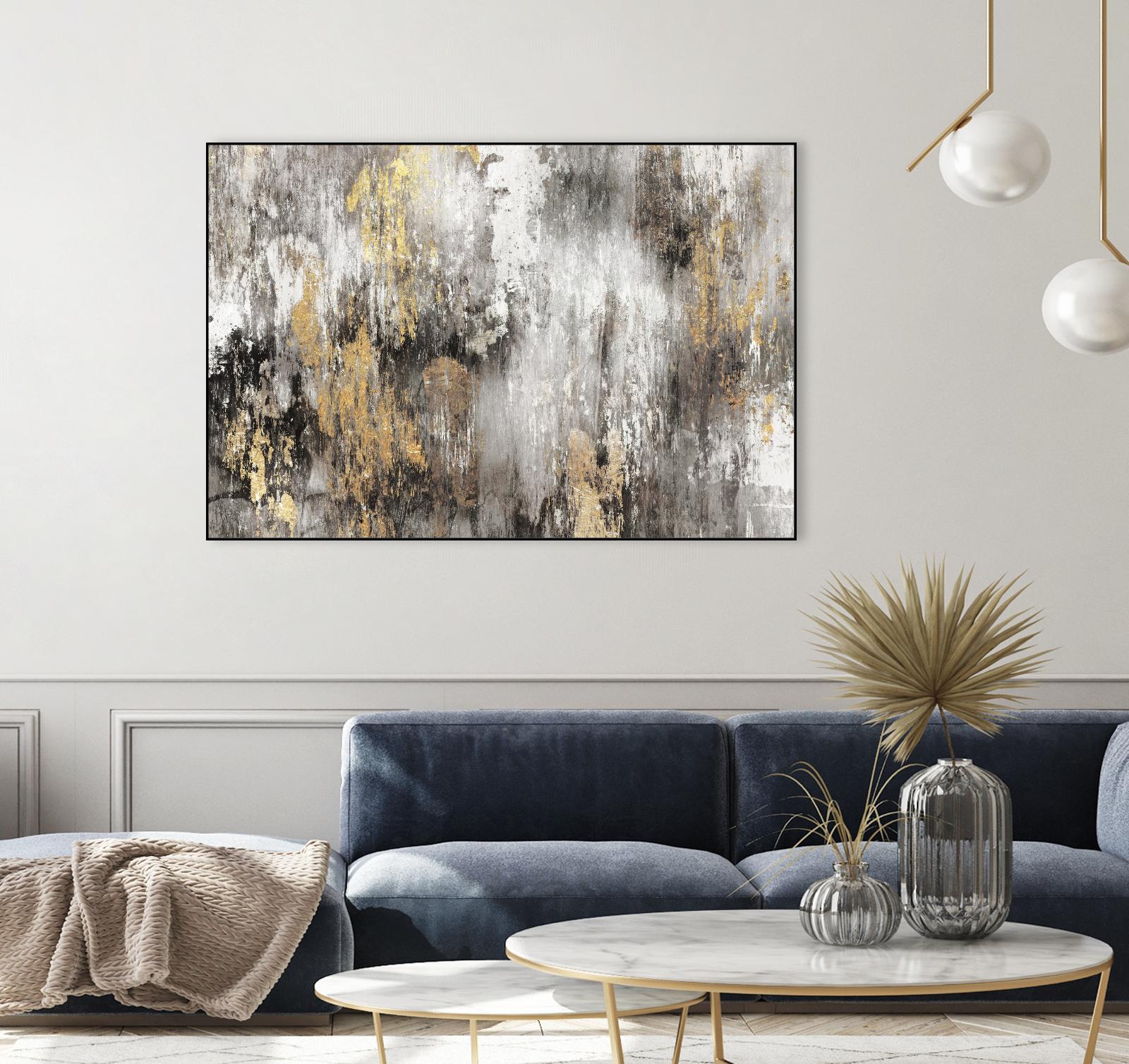 Gold Ikat by PI Studio on GIANT ART - gold abstract