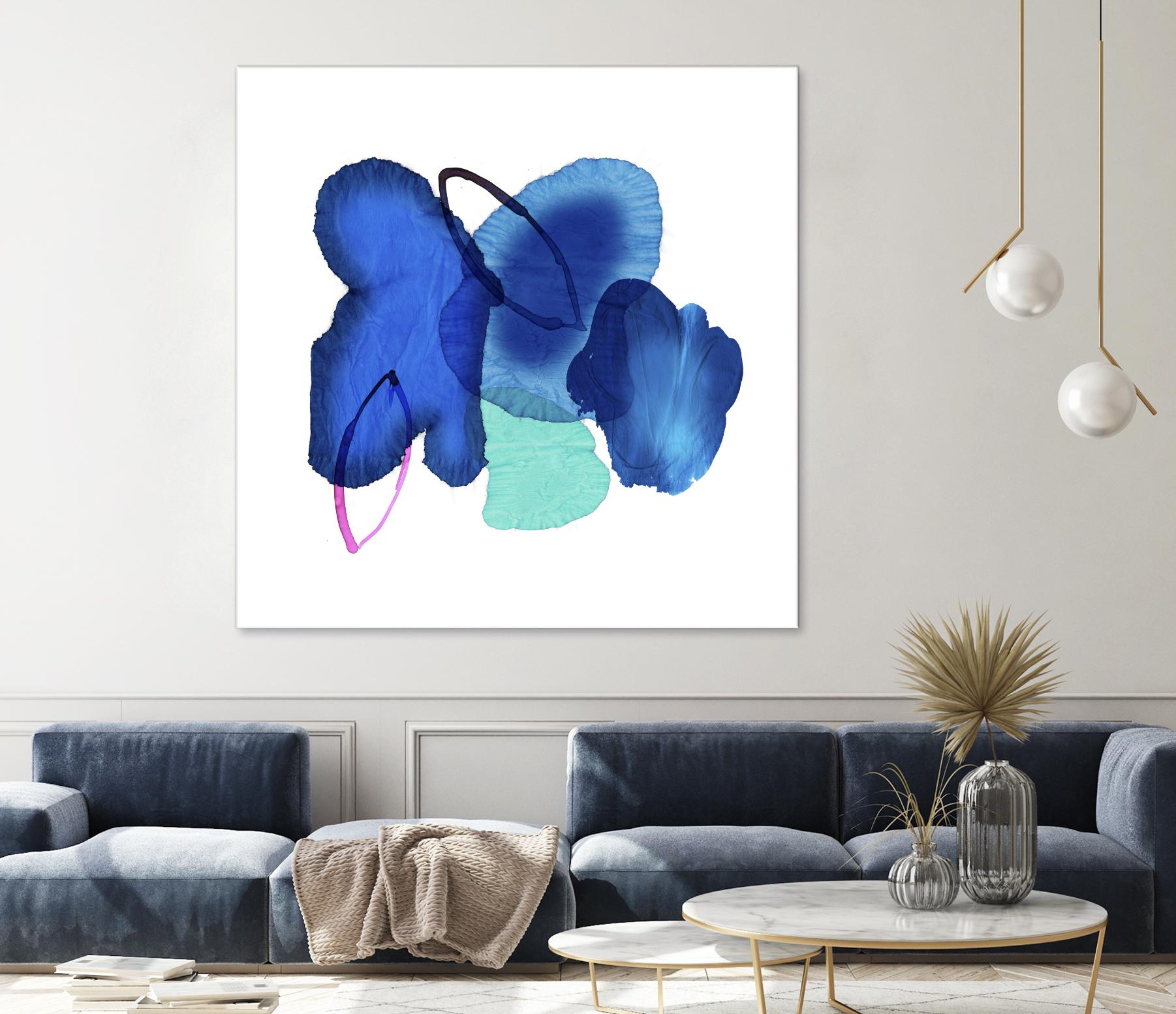 Inksplash by PI Studio on GIANT ART - blue abstract