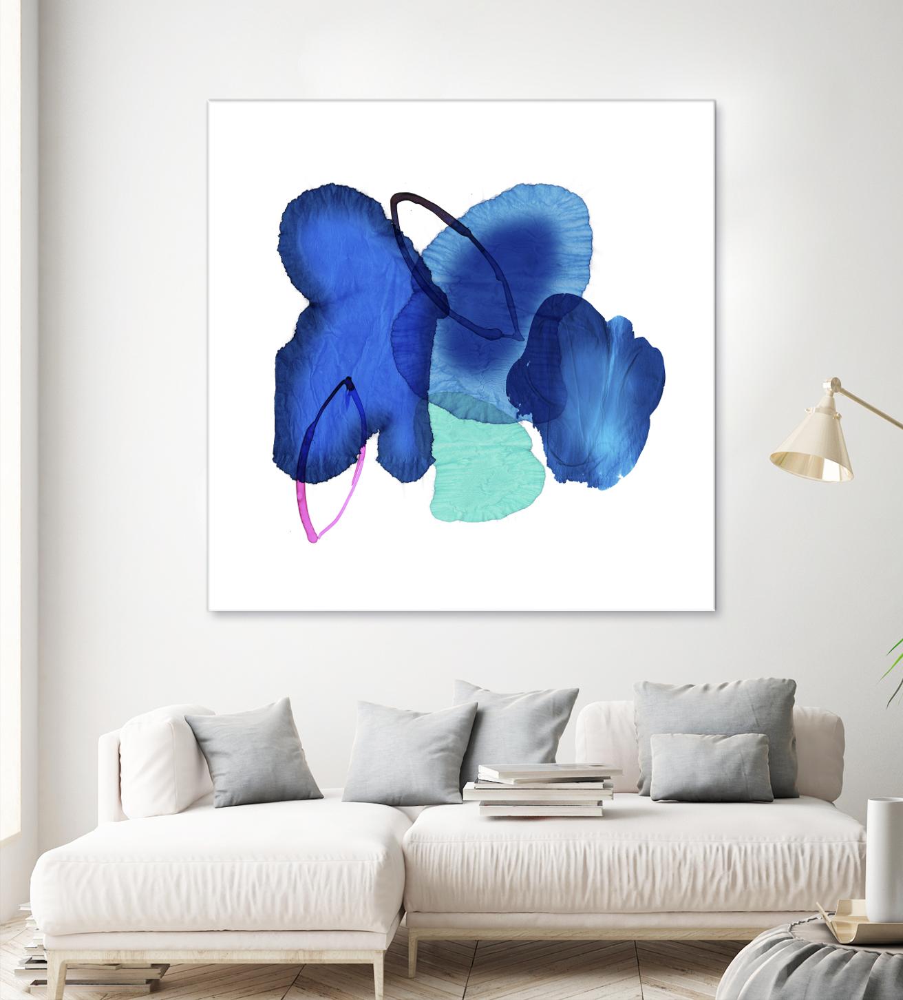 Inksplash by PI Studio on GIANT ART - blue abstract