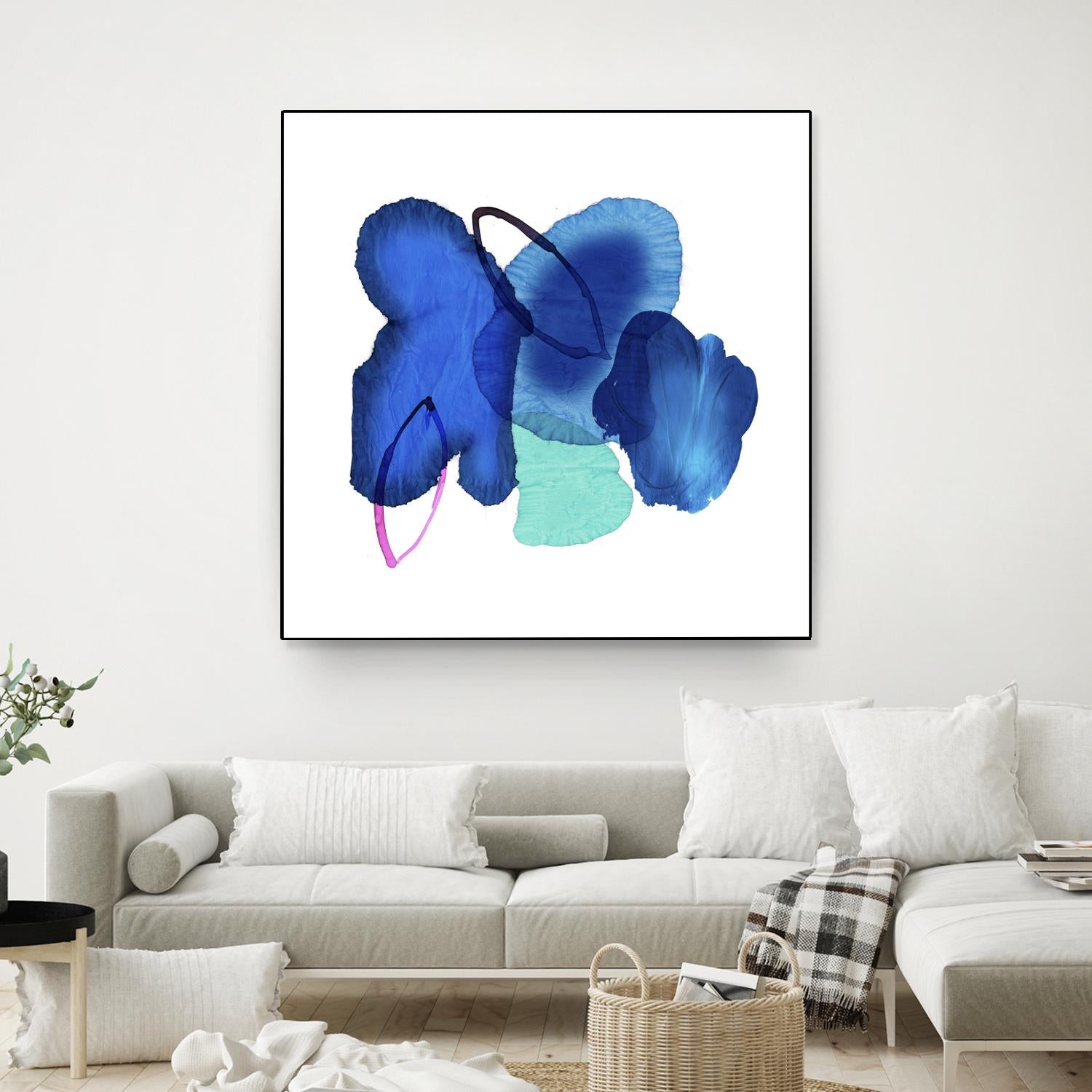 Inksplash by PI Studio on GIANT ART - blue abstract